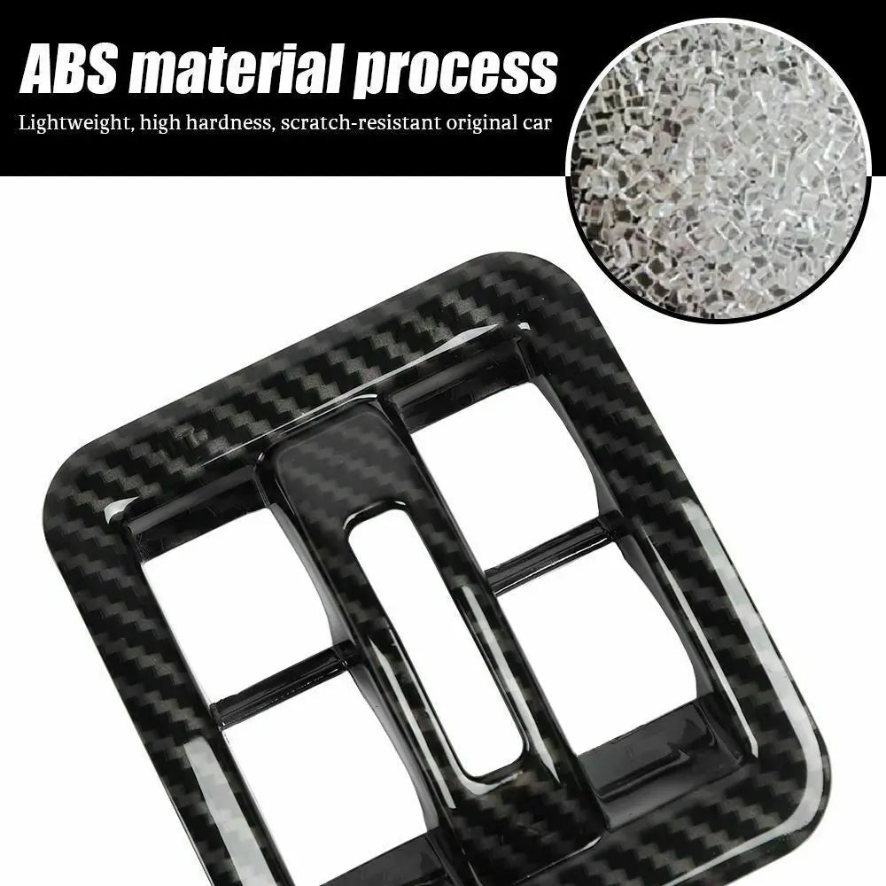 For 2011-2018 Jeep Wrangler JKU 4-Door Window Lift Switch Button Panel Cover Trim