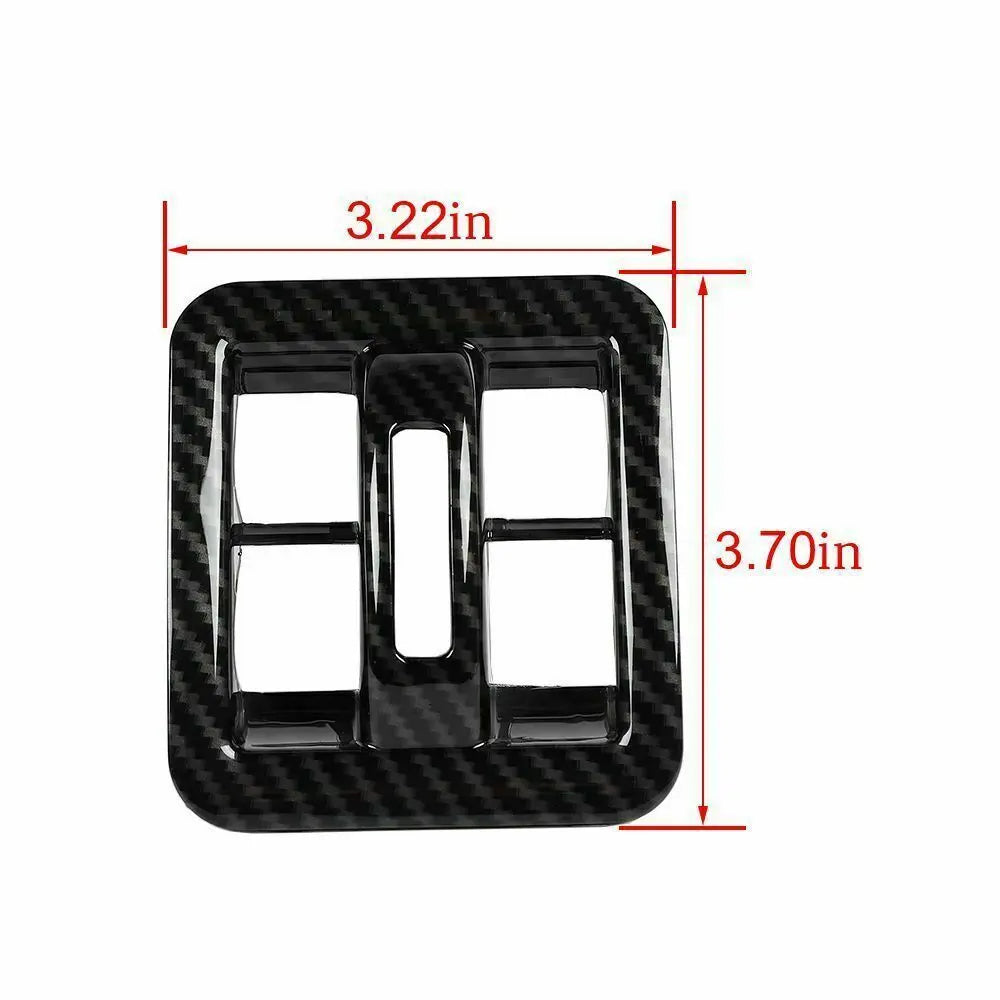For 2011-2018 Jeep Wrangler JKU 4-Door Window Lift Switch Button Panel Cover Trim
