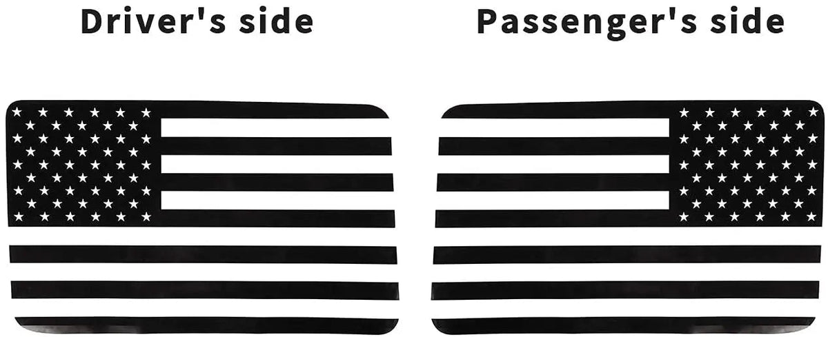 For 2011-2018 Jeep Wrangler JKU Rear Window Sticker Decal , American Flag