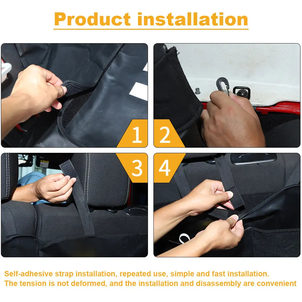 For 2011-2018 Jeep Wrangler JKU (All-in) 4Doors Trunk Cargo Liner Pet Dog Floor Cover Protector Mat