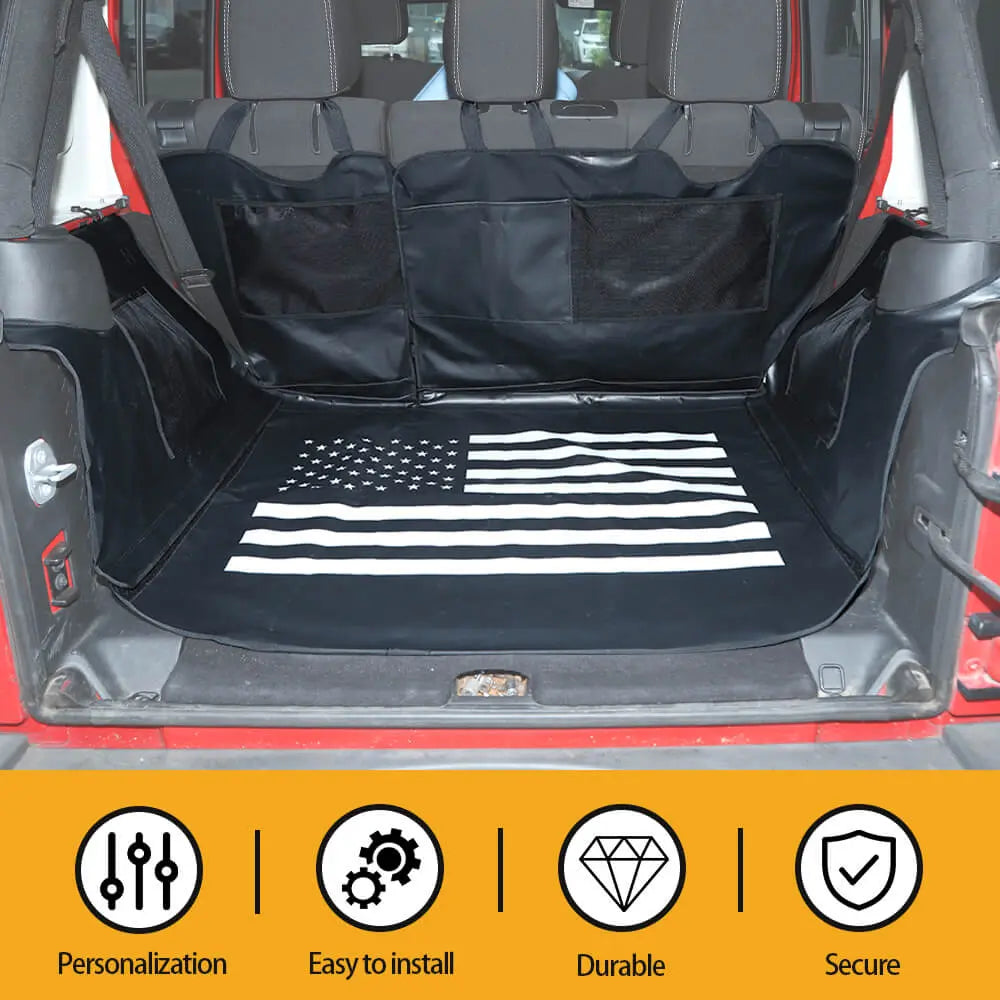 For 2011-2018 Jeep Wrangler JKU (All-in) 4Doors Trunk Cargo Liner Pet Dog Floor Cover Protector Mat