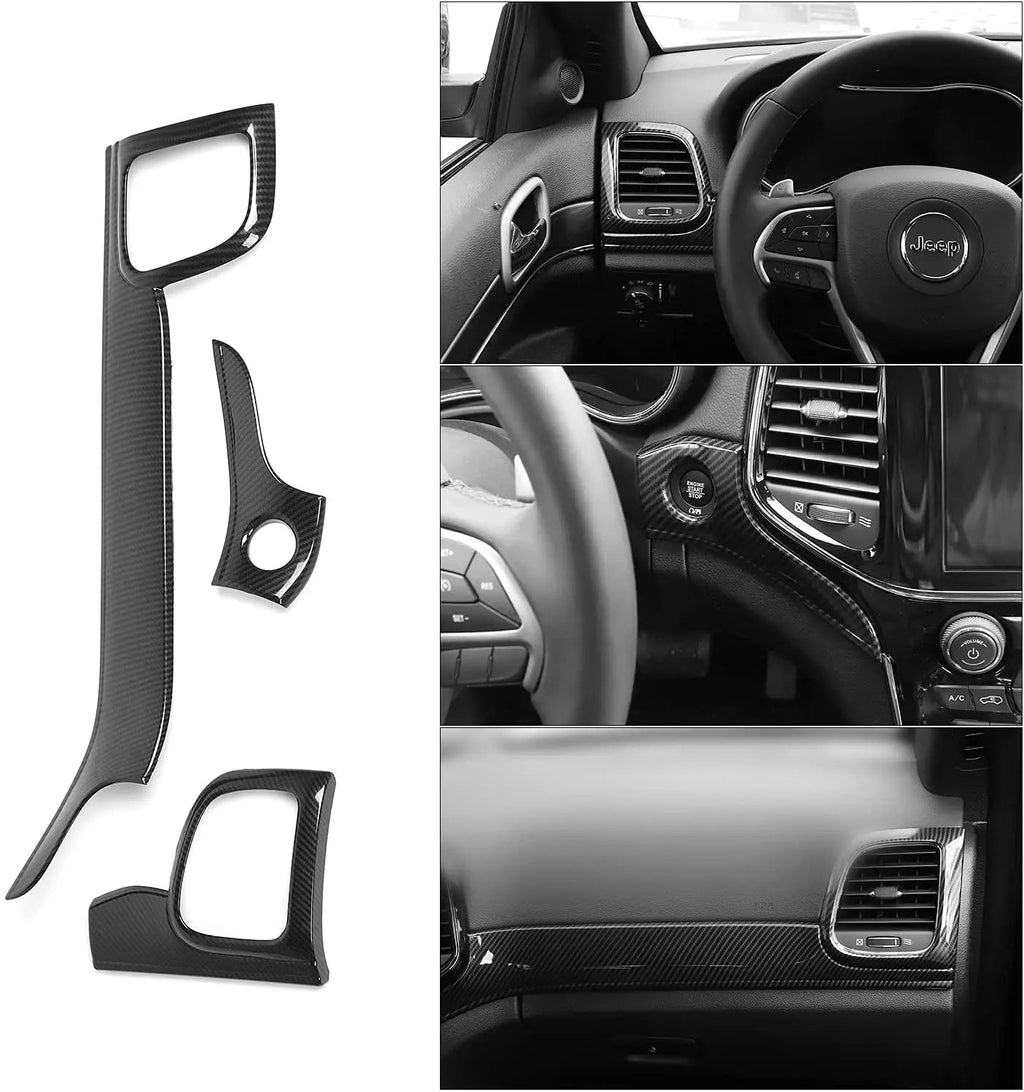 For 2014-2021 Jeep Grand Cherokee WK2 Dashboard Center Console Panel Trim Kit