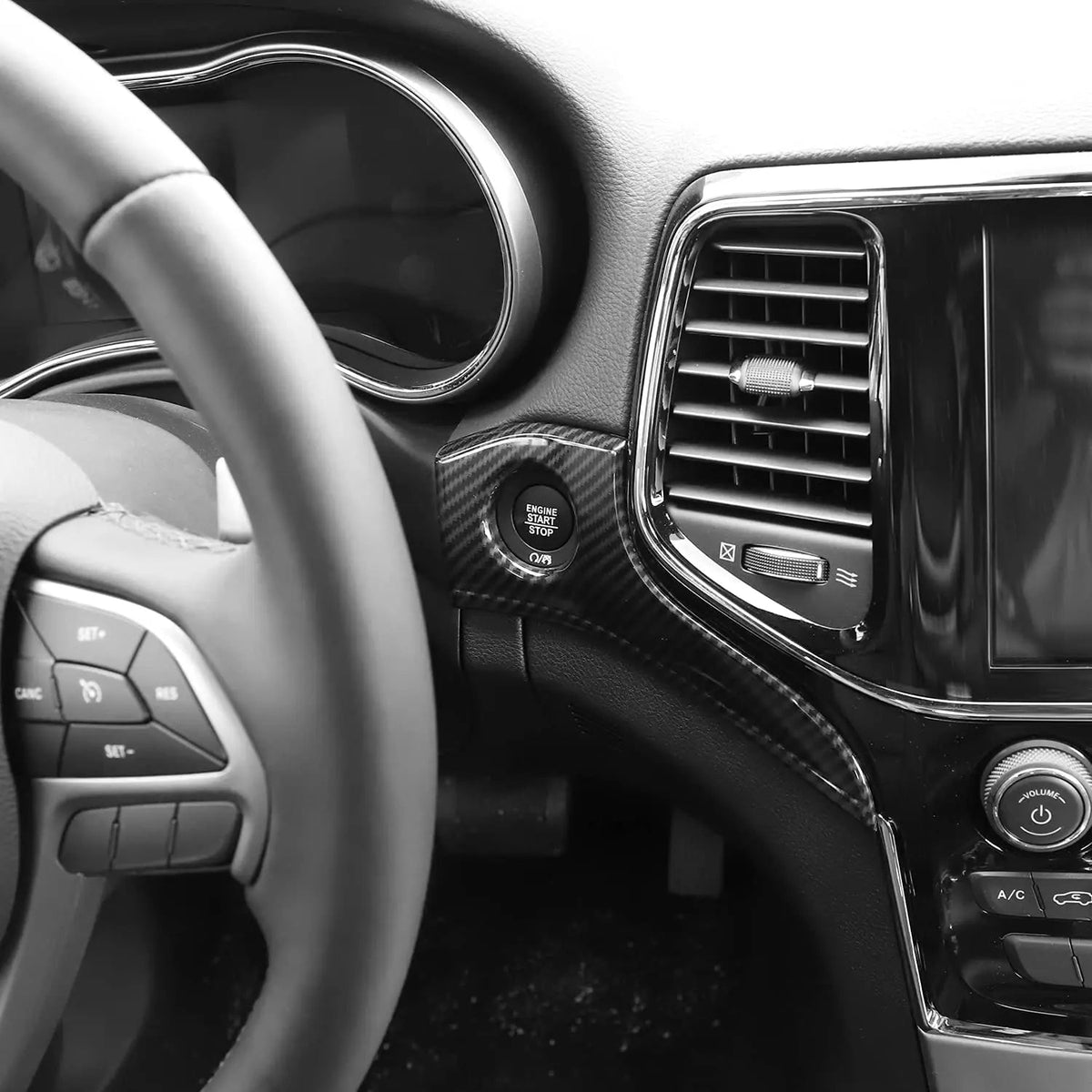 For 2014-2021 Jeep Grand Cherokee WK2 Dashboard Center Console Panel Trim Kit