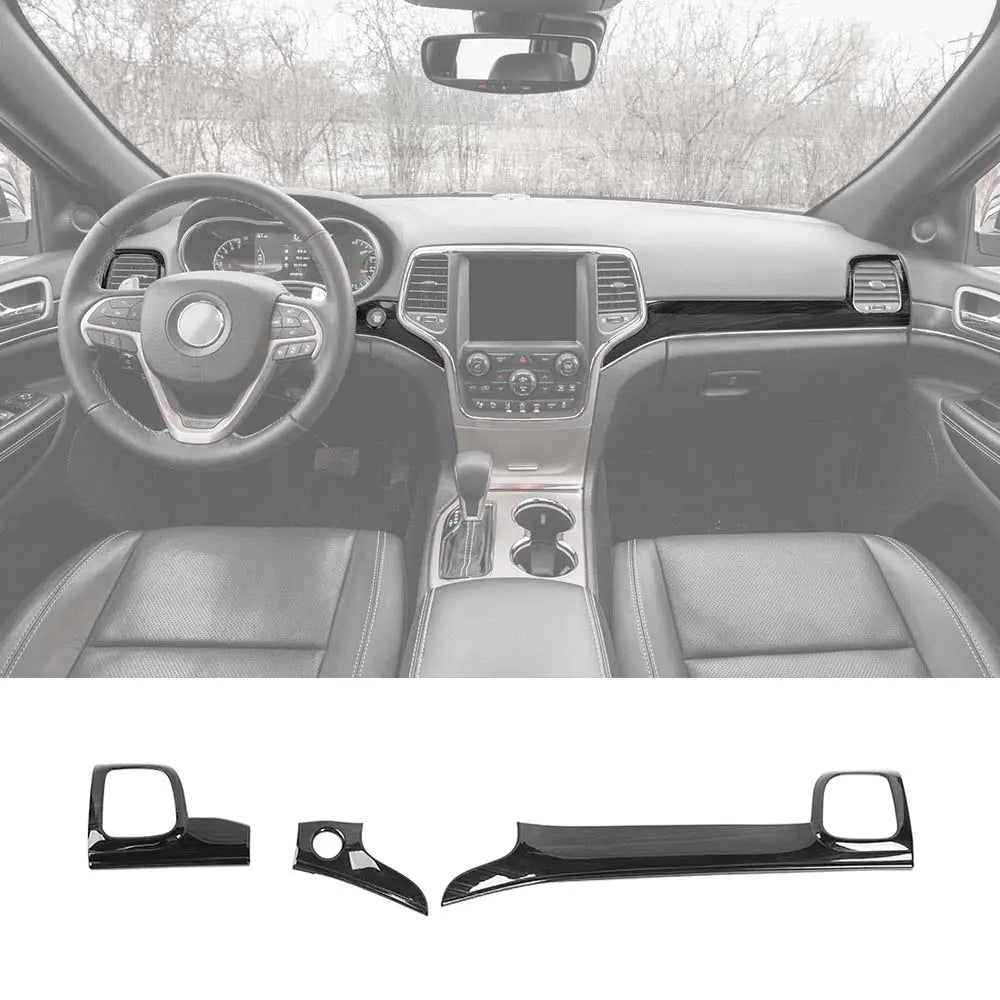 For 2014-2021 Jeep Grand Cherokee WK2 Dashboard Center Console Panel Trim Kit