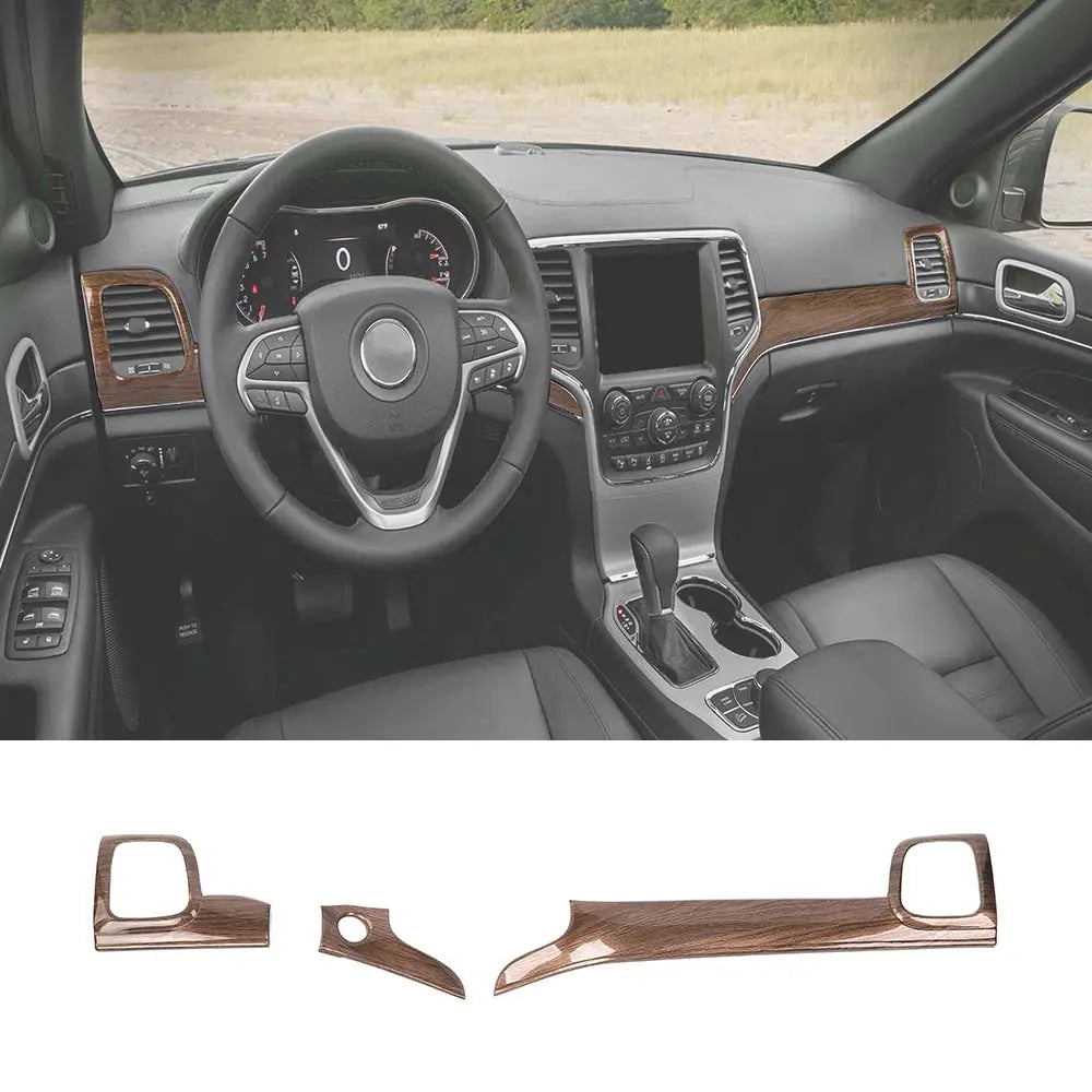 For 2014-2021 Jeep Grand Cherokee WK2 Dashboard Center Console Panel Trim Kit