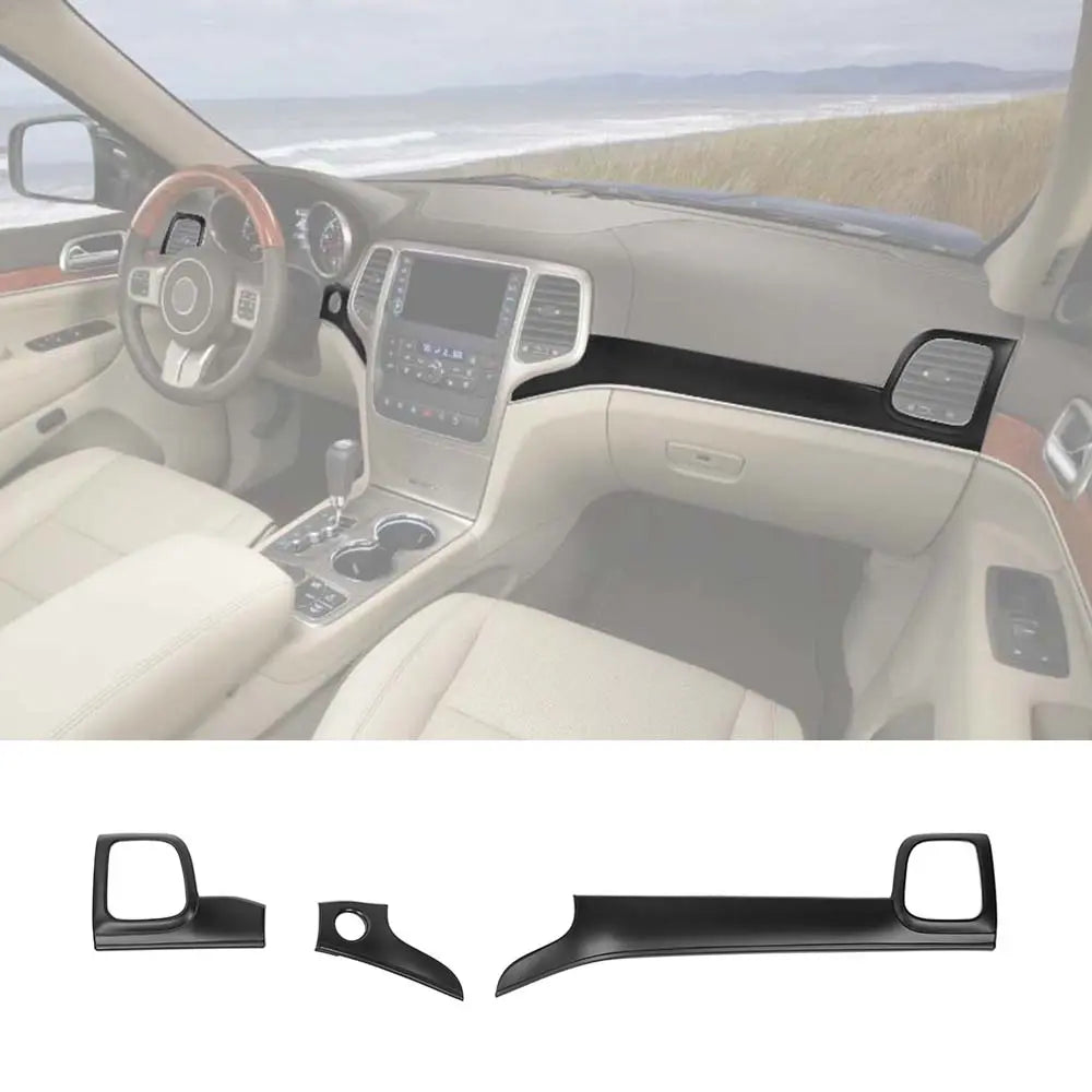 For 2014-2021 Jeep Grand Cherokee WK2 Dashboard Center Console Panel Trim Kit