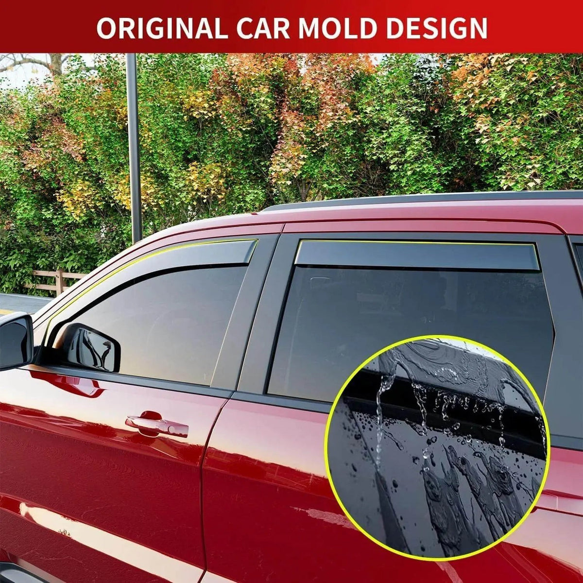 For 2011-2020 Jeep Grand Cherokee Side Window Visor Deflector Visor (4 pcs)