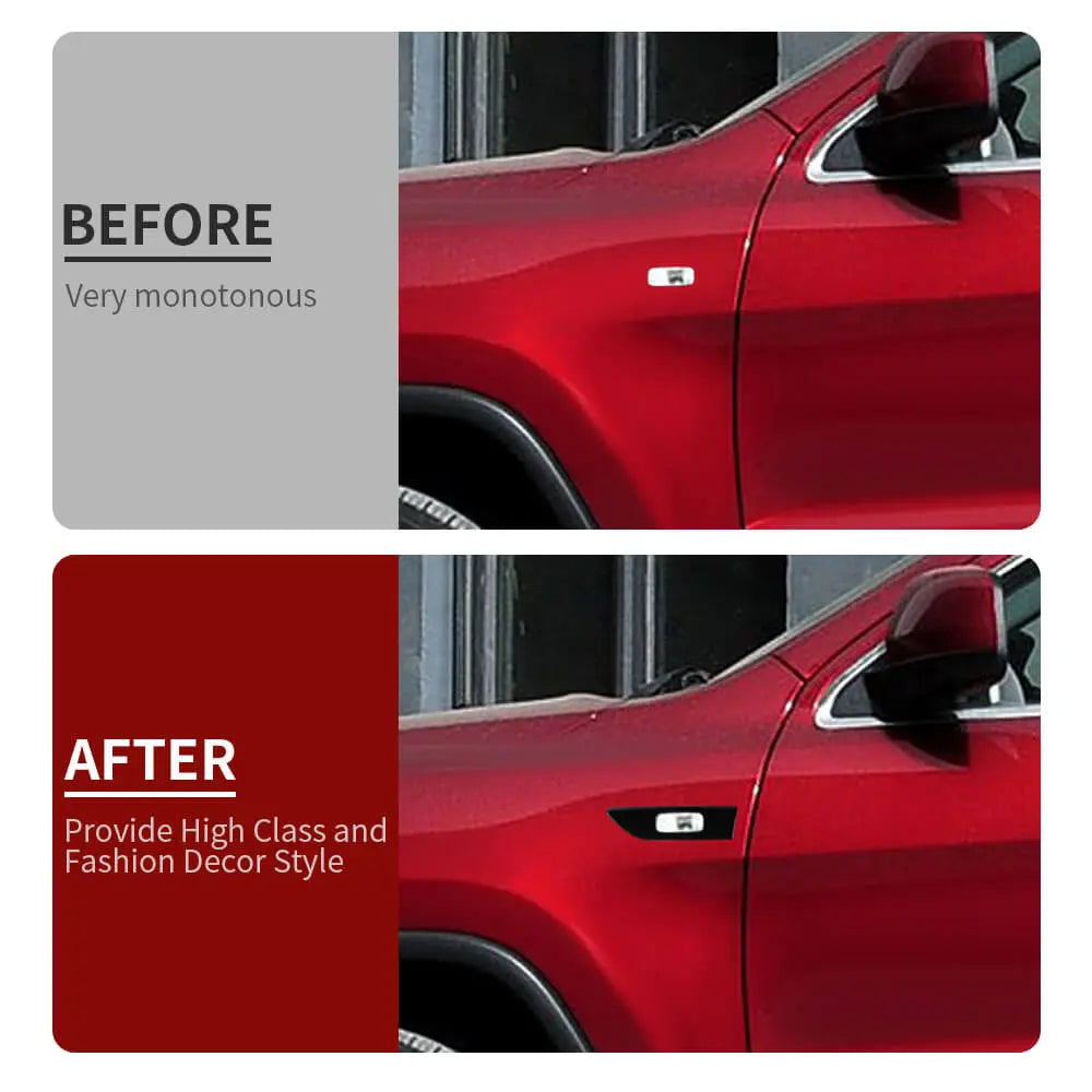 For 2011-2020 Jeep Grand Cherokee WK2/2008-2016 Compass Fender Turning Light Signal Cover Trim Decor