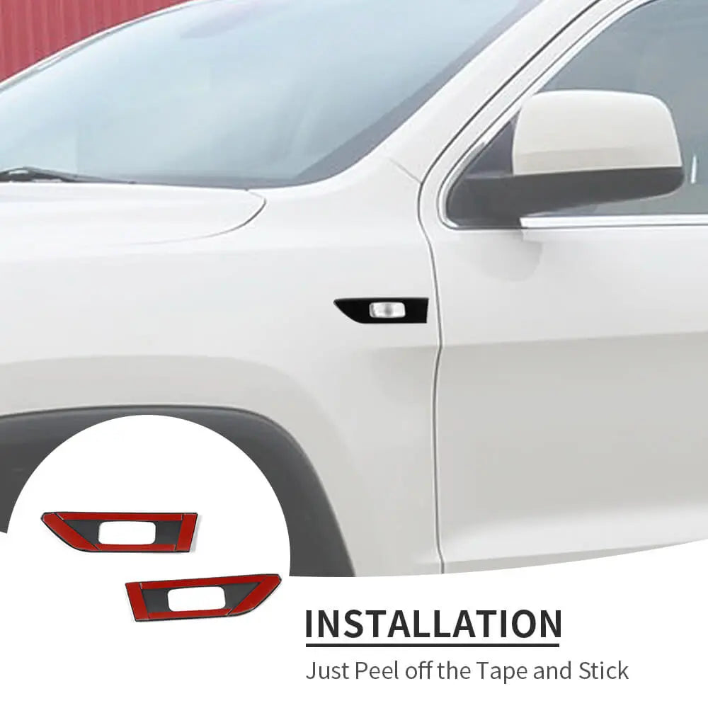 For 2011-2020 Jeep Grand Cherokee WK2/2008-2016 Compass Fender Turning Light Signal Cover Trim Decor