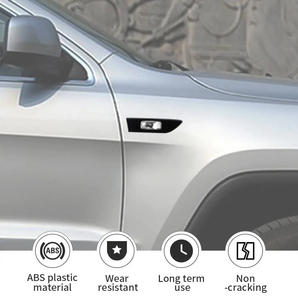 For 2011-2020 Jeep Grand Cherokee WK2/2008-2016 Compass Fender Turning Light Signal Cover Trim Decor