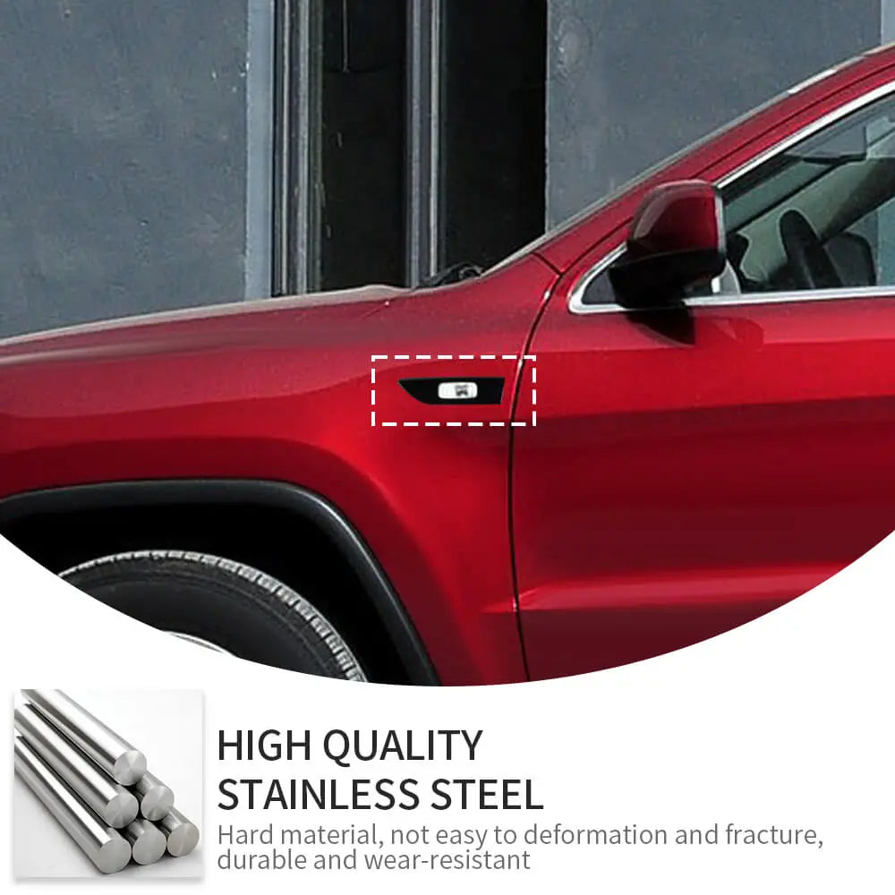 For 2011-2020 Jeep Grand Cherokee WK2/2008-2016 Compass Fender Turning Light Signal Cover Trim Decor