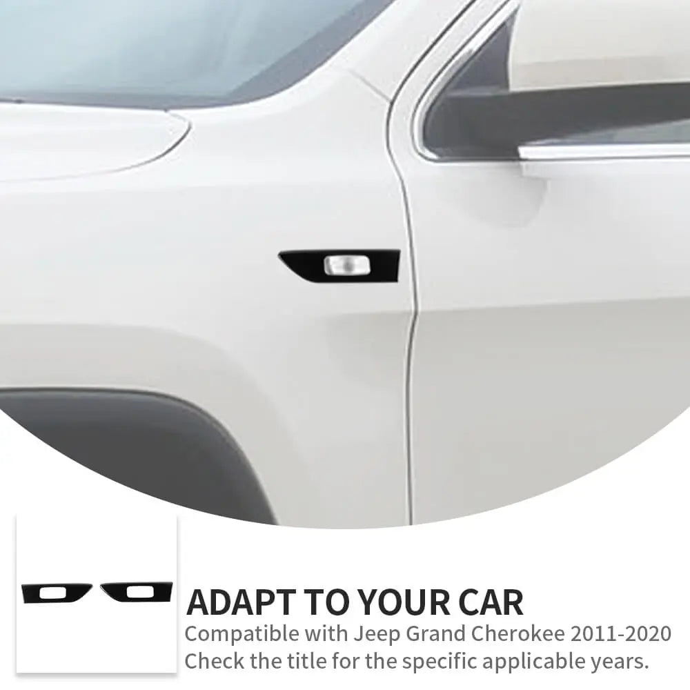 For 2011-2020 Jeep Grand Cherokee WK2/2008-2016 Compass Fender Turning Light Signal Cover Trim Decor