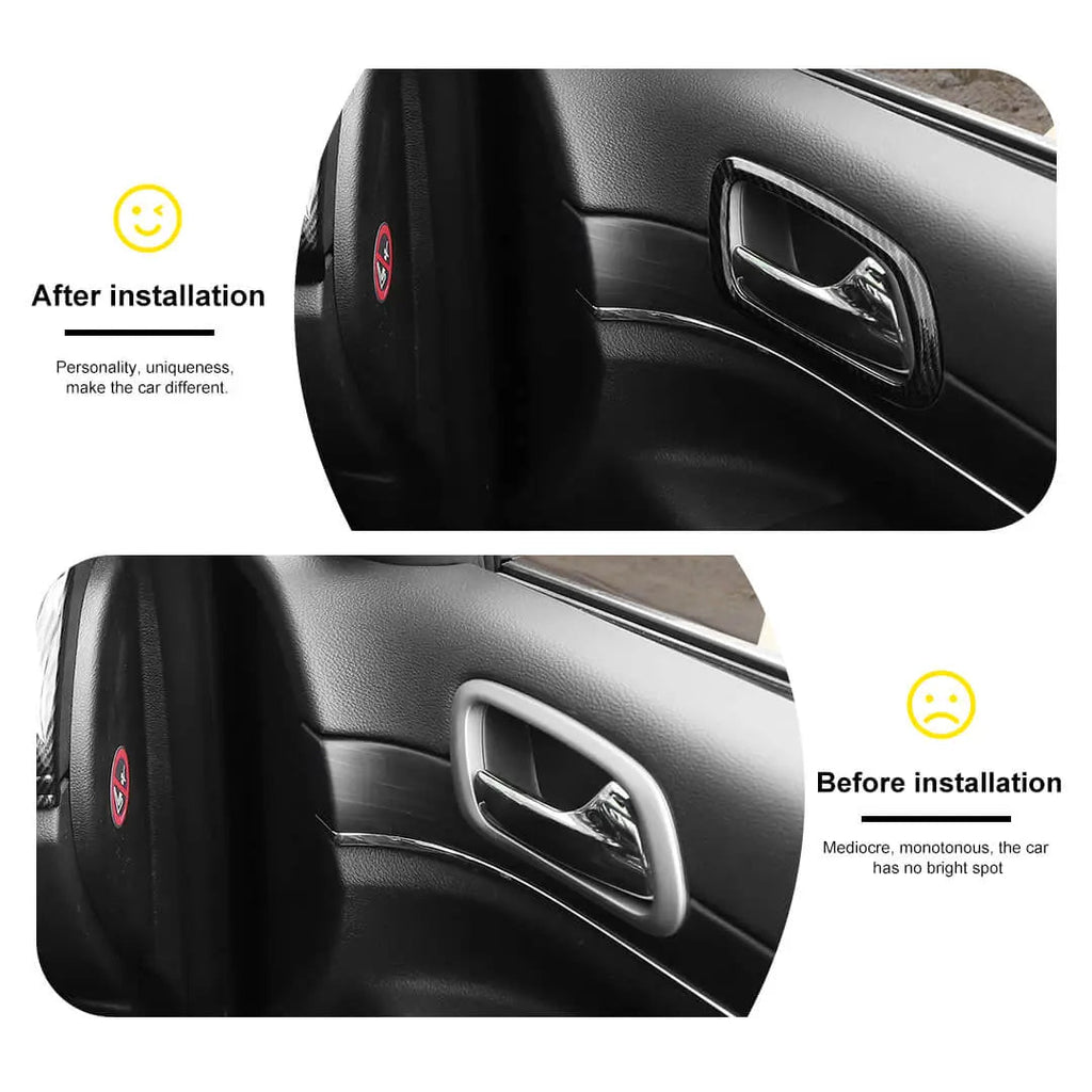 For 2011-2020 Jeep Grand Cherokee WK2 Air Conditioner Vent Outlet Door Handle Cover Trim Kit (6 pcs)