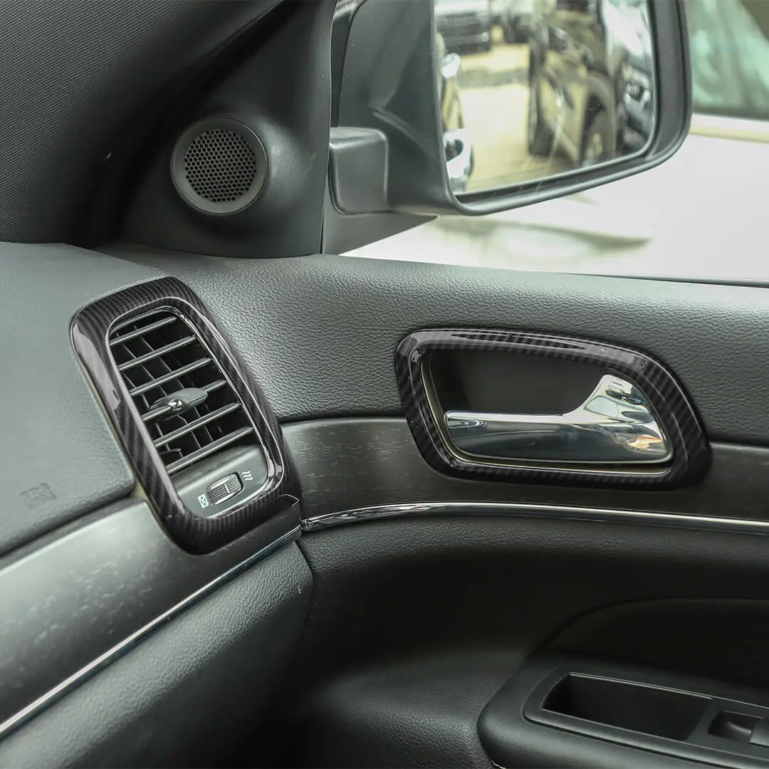 For 2011-2020 Jeep Grand Cherokee WK2 Air Conditioner Vent Outlet Door Handle Cover Trim Kit (6 pcs)