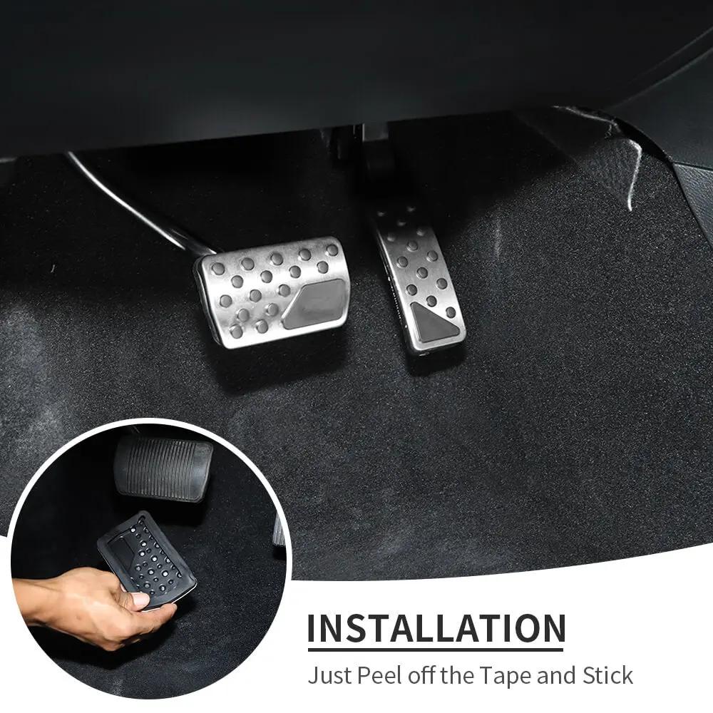 For 2011-2020 Jeep Grand Cherokee WK2 Car Brake Pedal Accelerator Pad Cover 2PCS