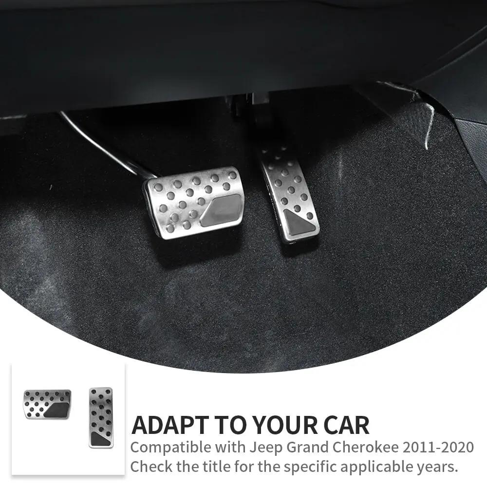 For 2011-2020 Jeep Grand Cherokee WK2 Car Brake Pedal Accelerator Pad Cover 2PCS