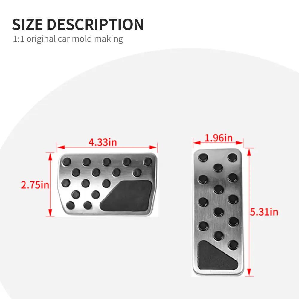 For 2011-2020 Jeep Grand Cherokee WK2 Car Brake Pedal Accelerator Pad Cover 2PCS