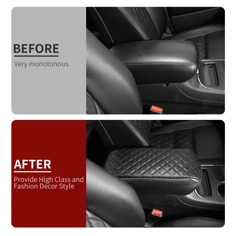 For 2011-2020 Jeep Grand Cherokee WK2 Center Console Armrest Box Decor Cover Cushion Pad