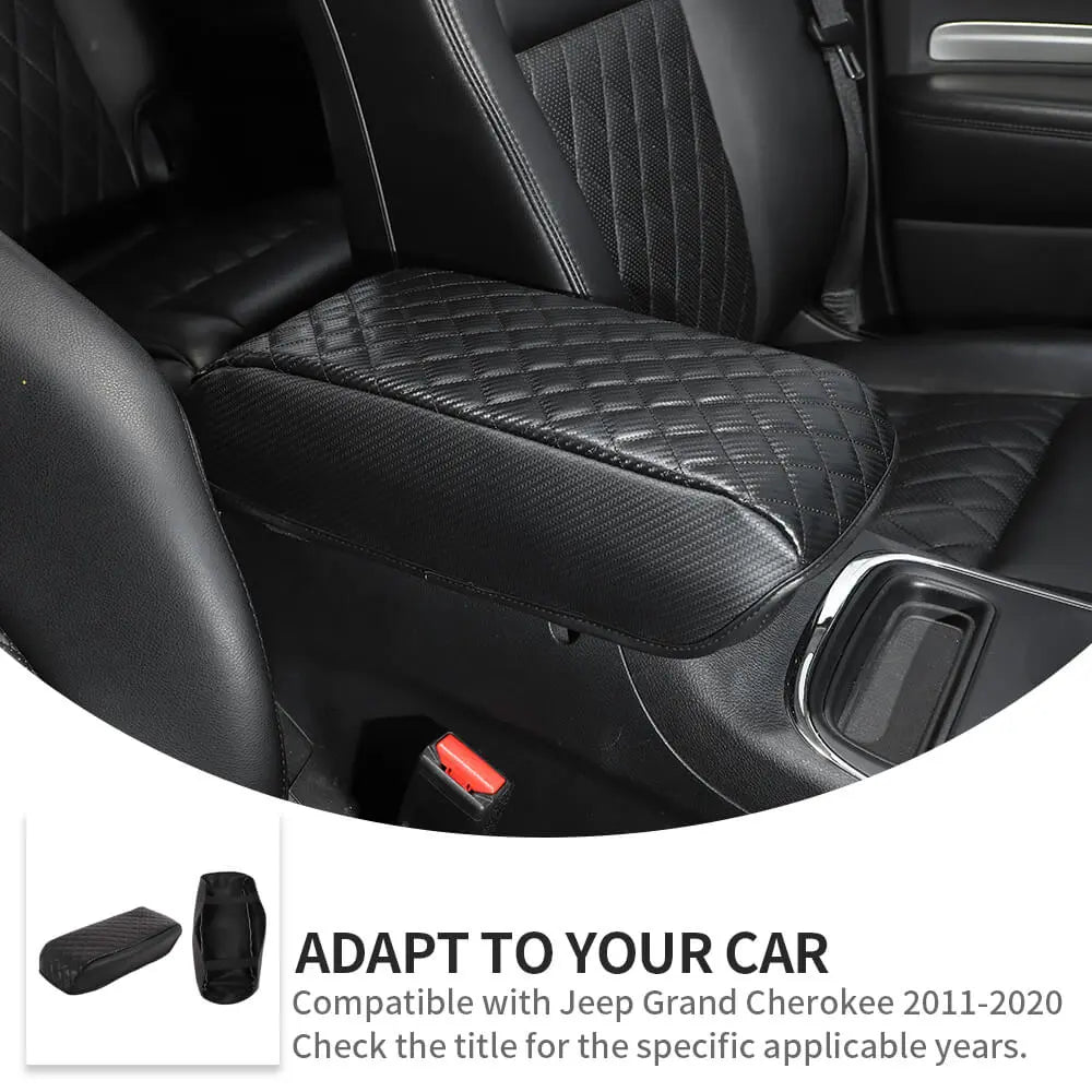For 2011-2020 Jeep Grand Cherokee WK2 Center Console Armrest Box Decor Cover Cushion Pad