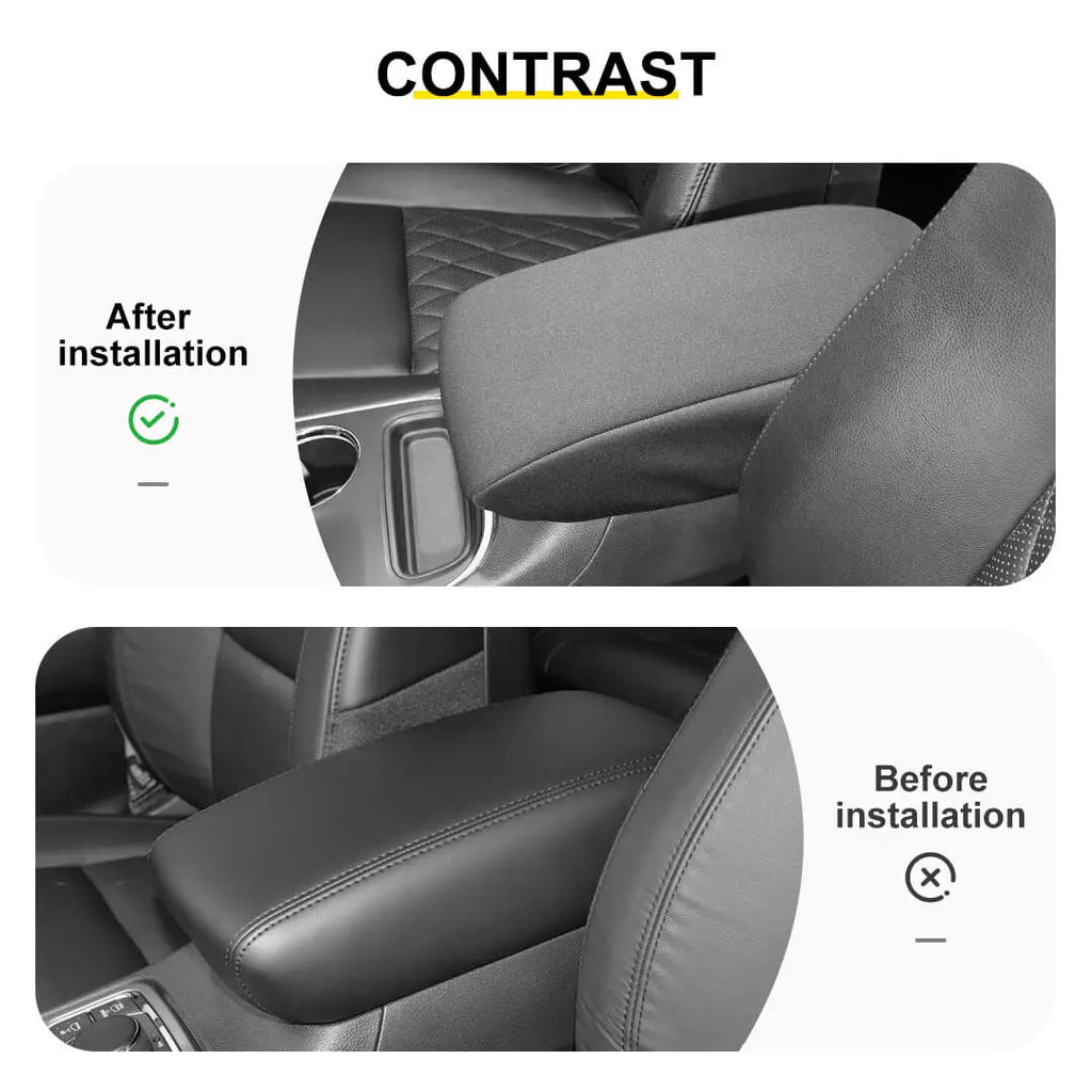 For 2011-2020 Jeep Grand Cherokee WK2 Central Console Armrest Guard Sleeve Mat Pad Cloth Cover