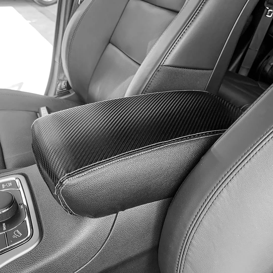 For 2011-2020 Jeep Grand Cherokee WK2 Central Console Armrest Guard Sleeve Mat Pad Leather Cover