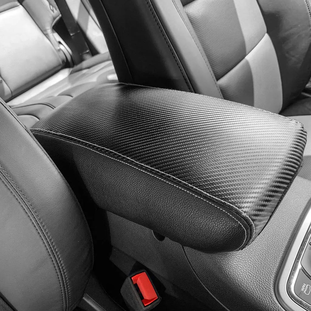 For 2011-2020 Jeep Grand Cherokee WK2 Central Console Armrest Guard Sleeve Mat Pad Leather Cover