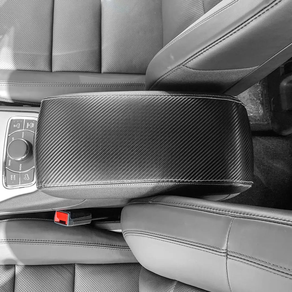 For 2011-2020 Jeep Grand Cherokee WK2 Central Console Armrest Guard Sleeve Mat Pad Leather Cover