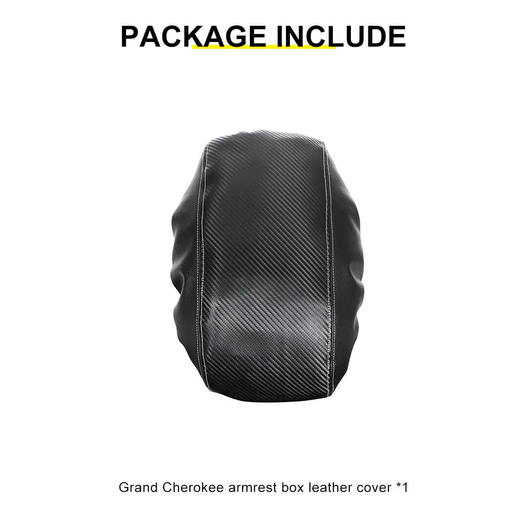 For 2011-2020 Jeep Grand Cherokee WK2 Central Console Armrest Guard Sleeve Mat Pad Leather Cover