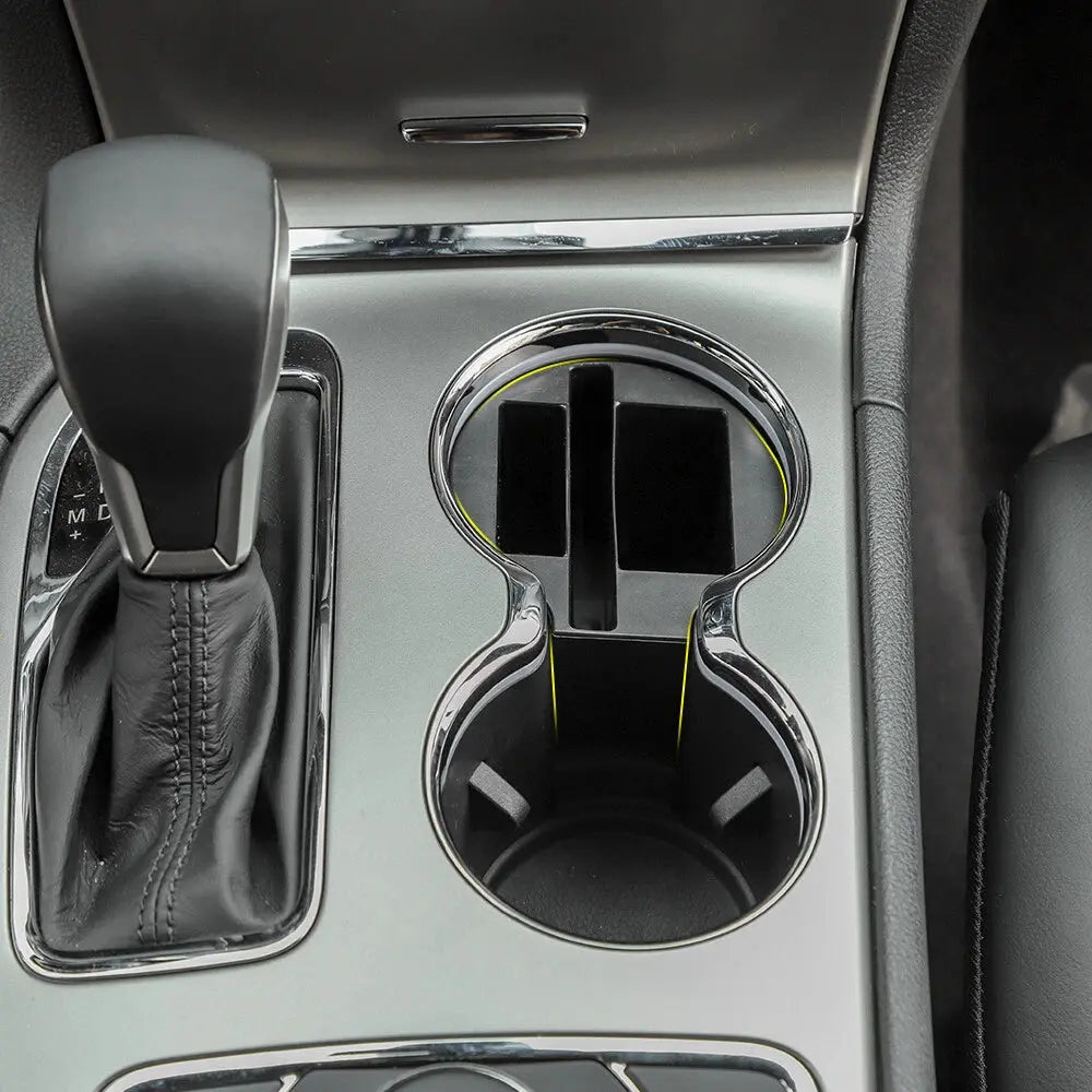 For 2011-2020 Jeep Grand Cherokee WK2 Central Phone Bracket Gear Cup Holder Storage Box (3 pcs)