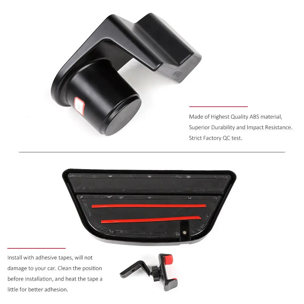 For 2011-2020 Jeep Grand Cherokee WK2 Central Phone Bracket Gear Cup Holder Storage Box (3 pcs)