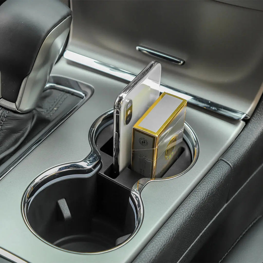 For 2011-2020 Jeep Grand Cherokee WK2 Central Water Cup Holder Storage Box Organizer