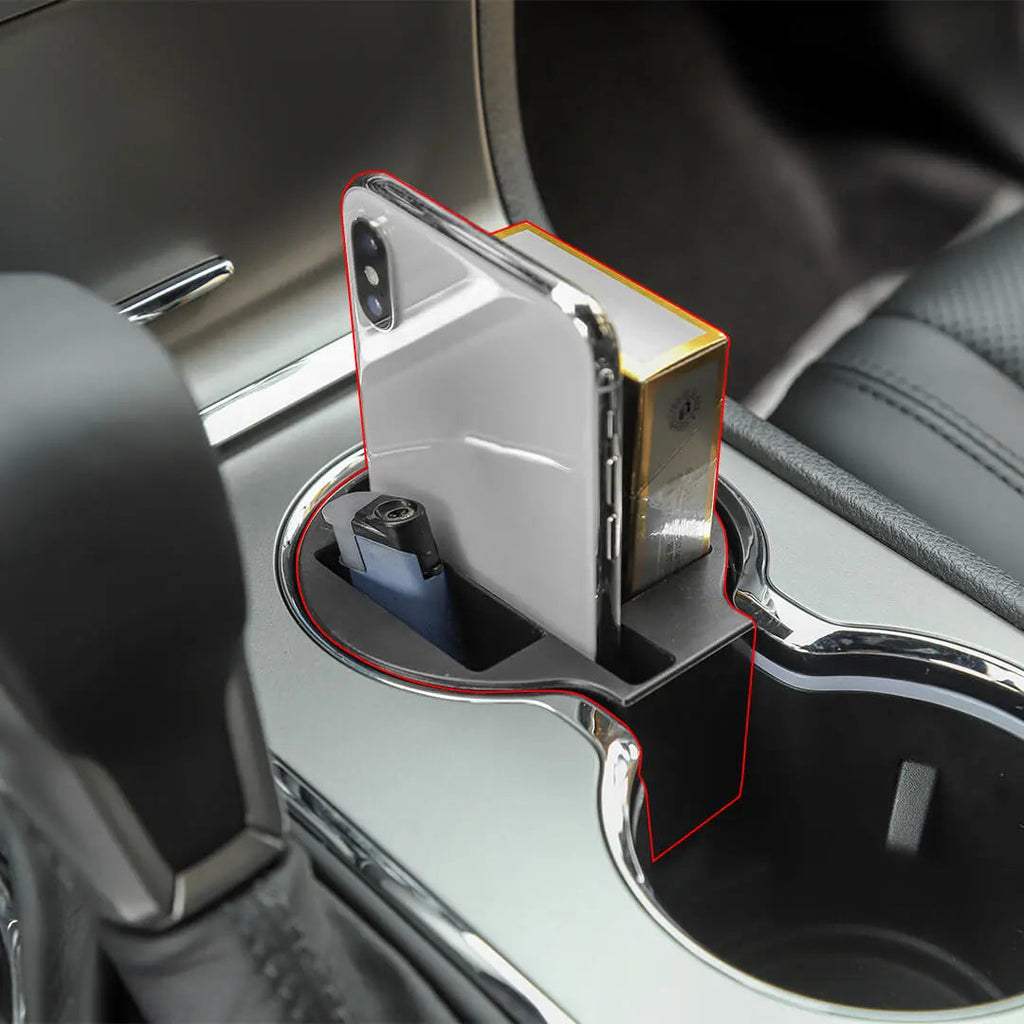 For 2011-2020 Jeep Grand Cherokee WK2 Central Water Cup Holder Storage Box Organizer