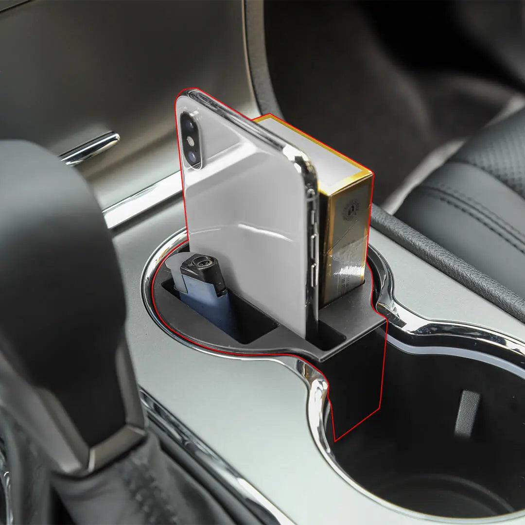 For 2011-2020 Jeep Grand Cherokee WK2 Central Water Cup Holder Storage Box Organizer