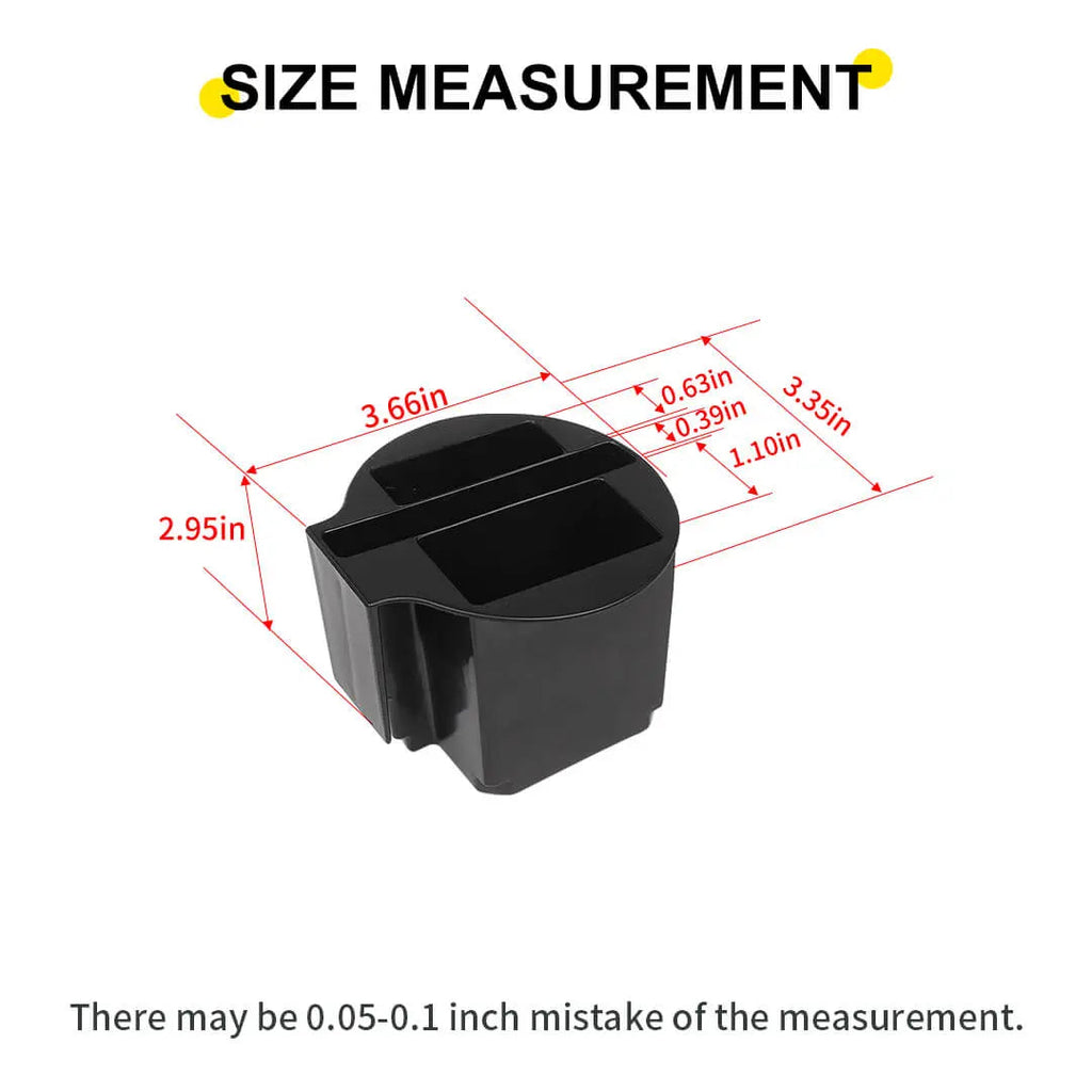 For 2011-2020 Jeep Grand Cherokee WK2 Central Water Cup Holder Storage Box Organizer