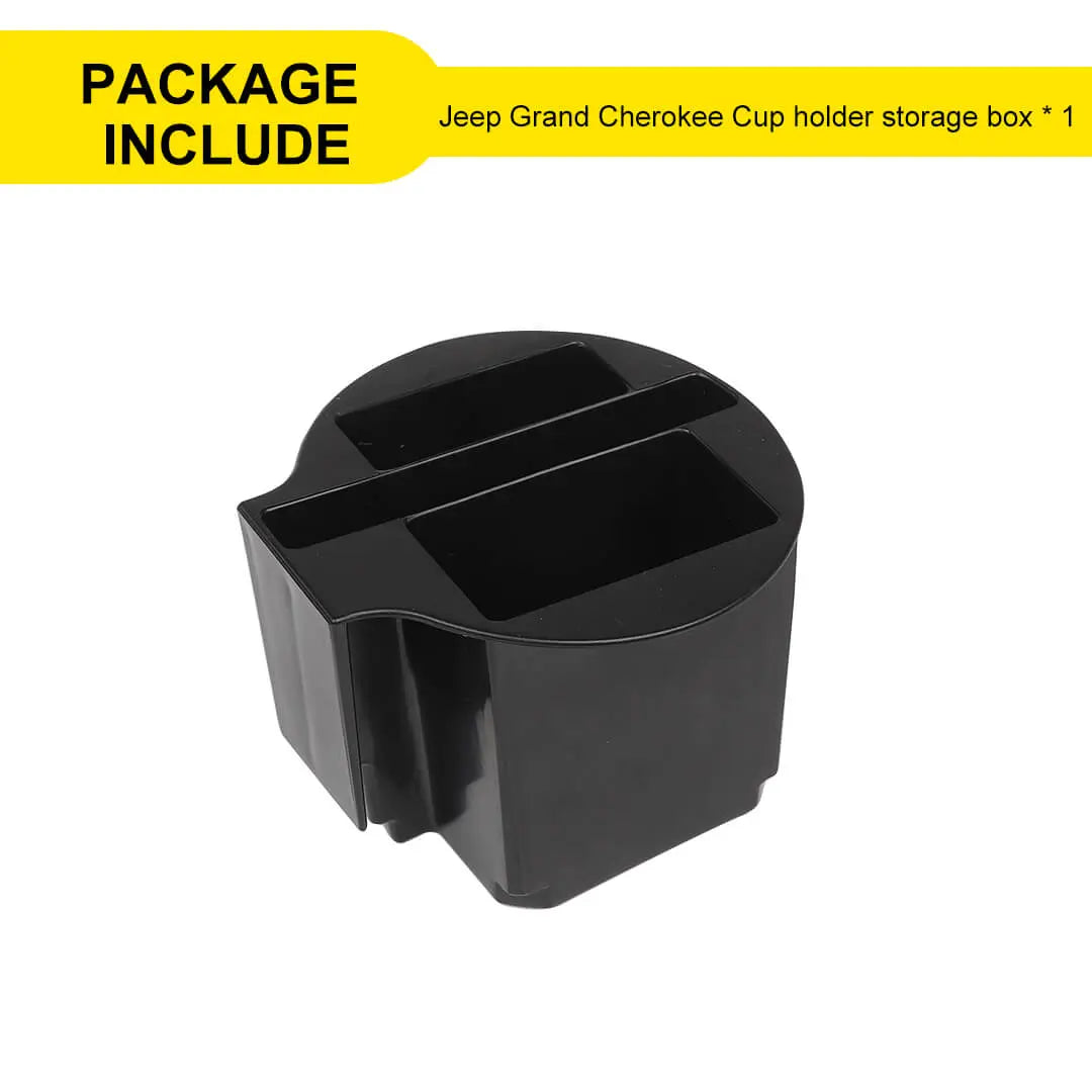 For 2011-2020 Jeep Grand Cherokee WK2 Central Water Cup Holder Storage Box Organizer