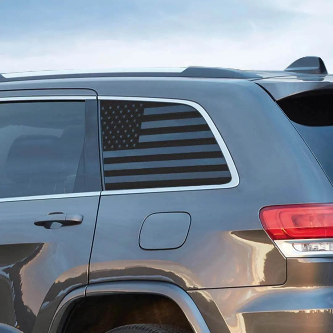 For 2011-2020 Jeep Grand Cherokee WK2 Exterior Rear Window Glass Stickers Trim Decal Cover (2 pcs)