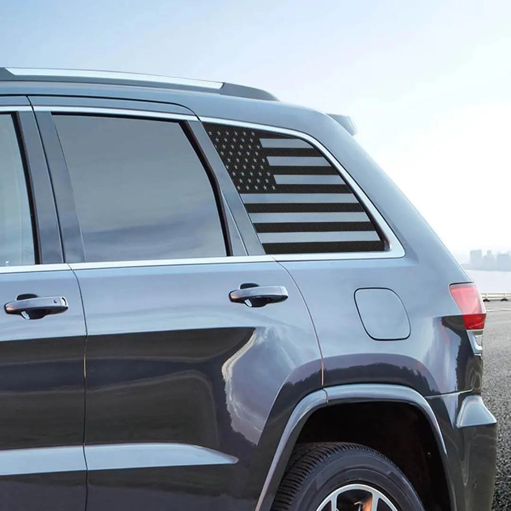 For 2011-2020 Jeep Grand Cherokee WK2 Exterior Rear Window Glass Stickers Trim Decal Cover (2 pcs)
