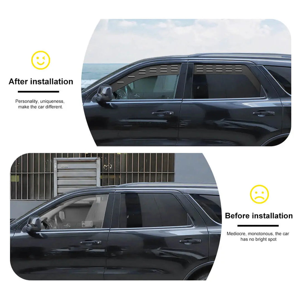 For 2011-2020 Jeep Grand Cherokee WK2 Front Rear Window Louvers Air Vent