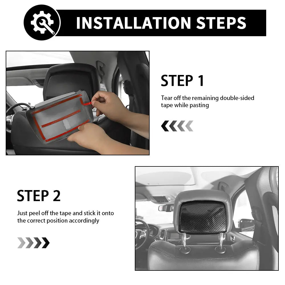 For 2011-2020 Jeep Grand Cherokee WK2 Front Seat Headrest Rear Panel Trim