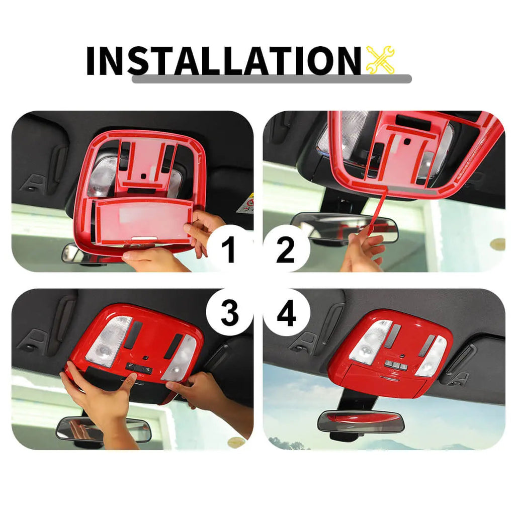 For 2011-2020 Jeep Grand Cherokee WK2 Interior Front Reading Light Panel Cover Trim