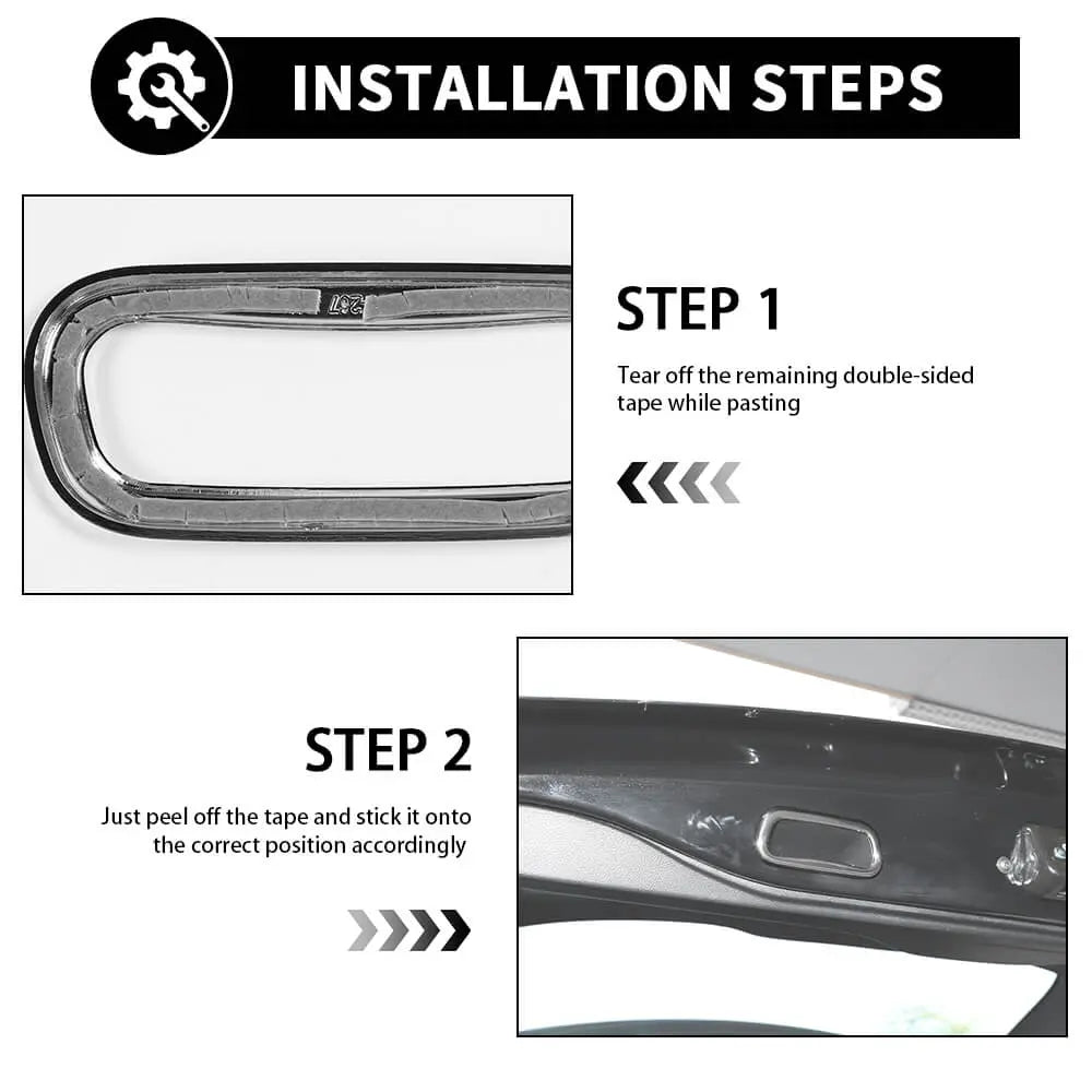 For 2011-2020 Jeep Grand Cherokee WK2 Rear Tailgate Handle Cover Trim