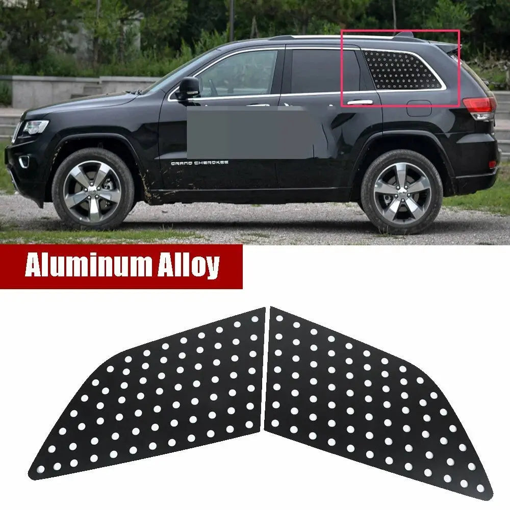 For 2011-2020 Jeep Grand Cherokee WK2 Rear Triangular Window Glass Plate Decor Cover (2 pcs)