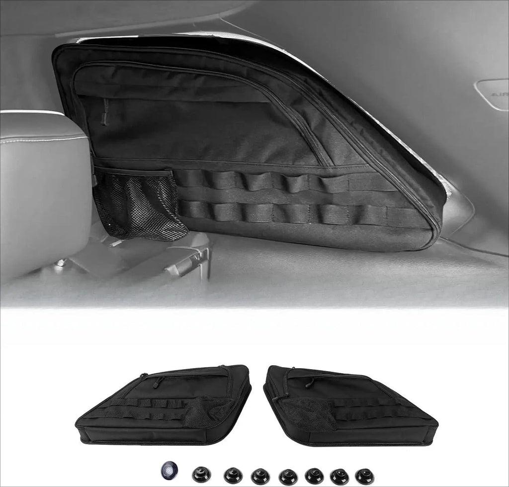 For 2011-2020 Jeep Grand Cherokee WK2 Rear Trunk Side Window Storage Bag Pack Accessories (2 pcs)