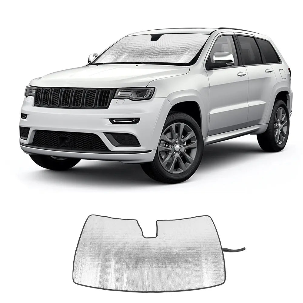 For 2011-2021 Jeep Grand Cherokee WK2 Windshield Sun Shade Foldable Sun Visor Aluminum Foil Sunshade