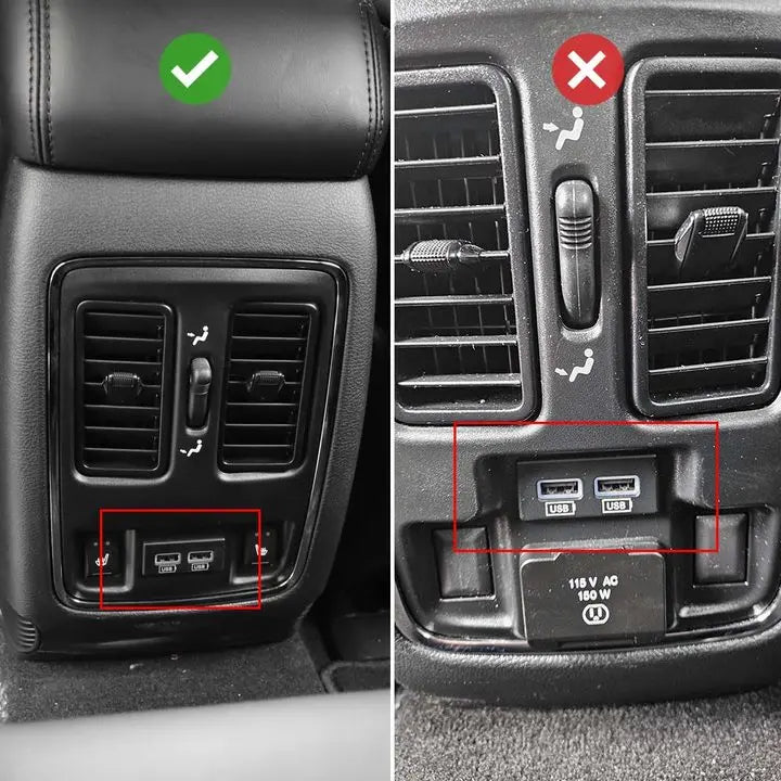 For 2011-2021 Jeep Grand Cherokee WK2 Rear Air Vent Outlet Cover Trim Decor