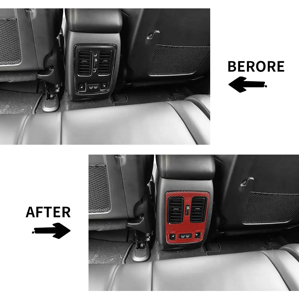 For 2011-2021 Jeep Grand Cherokee WK2 Rear Air Vent Outlet Cover Trim Decor