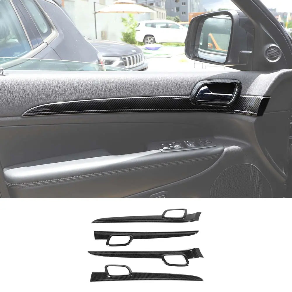 For 2011-2021 Jeep Grand Cherokee WK2 4X Inner Door Handle Trim Decor Cover Kit