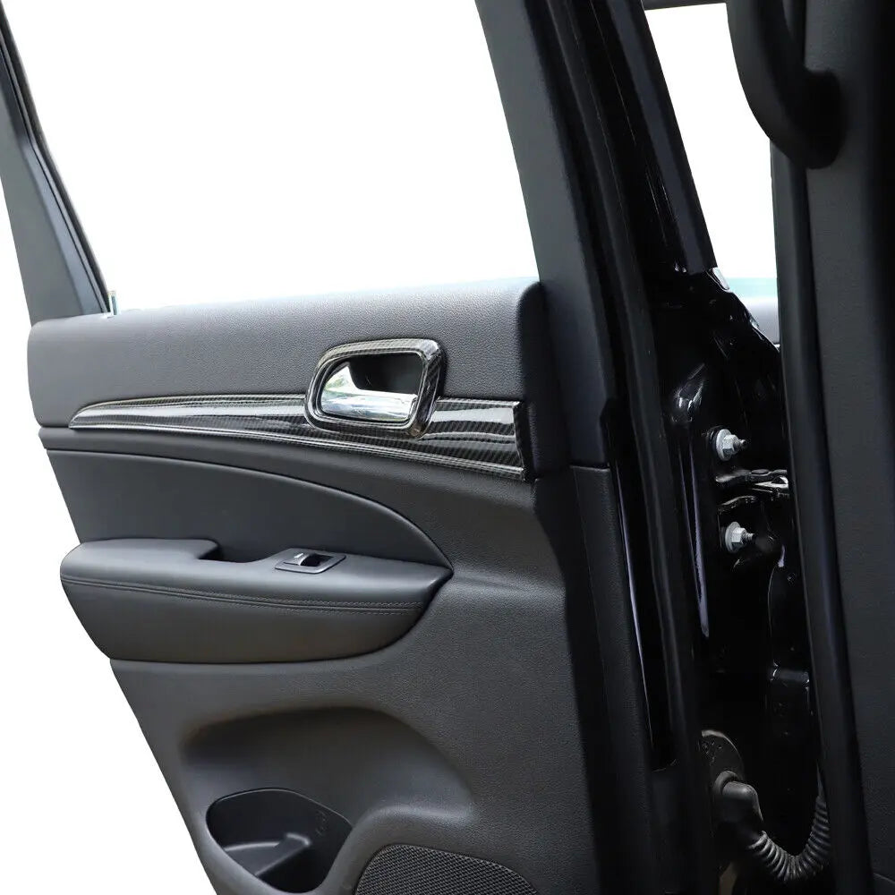 For 2011-2021 Jeep Grand Cherokee WK2 4X Inner Door Handle Trim Decor Cover Kit
