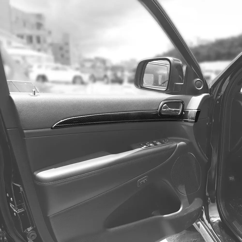 For 2011-2021 Jeep Grand Cherokee WK2 4X Inner Door Handle Trim Decor Cover Kit