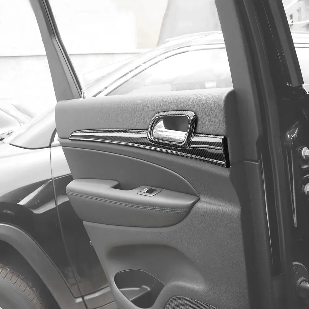 For 2011-2021 Jeep Grand Cherokee WK2 4X Inner Door Handle Trim Decor Cover Kit